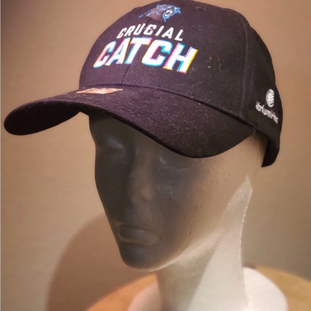 Carolina Panthers NFL Crucial Catch Adjustable Hat
